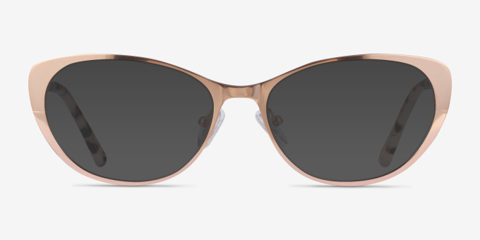 Thames Rose Gold AcetateEyeglass Frames from EyeBuyDirect, with Tinted Lenses