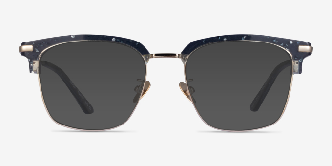 Actor Gray Gold AcetateEyeglass Frames from EyeBuyDirect, with Tinted Lenses