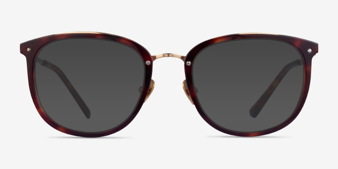 Yves Tortoise Gold AcetateEyeglass Frames from EyeBuyDirect, with Tinted Lenses