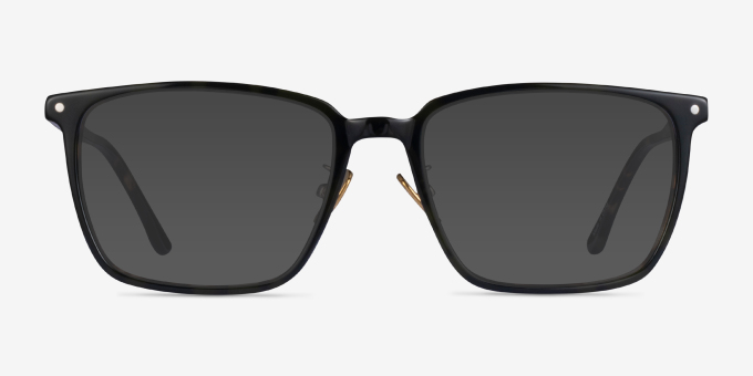 Lachlan Dark Green Ivory Tortoise AcetateEyeglass Frames from EyeBuyDirect, with Tinted Lenses