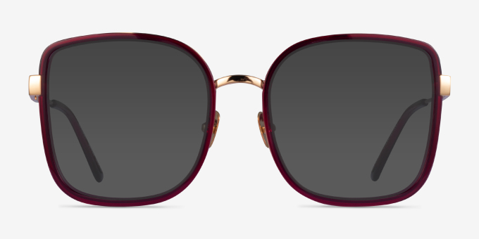 Margot Red Gold AcetateEyeglass Frames from EyeBuyDirect, with Tinted Lenses