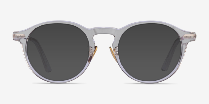 Tilly Clear Gold AcetateEyeglass Frames from EyeBuyDirect, with Tinted Lenses