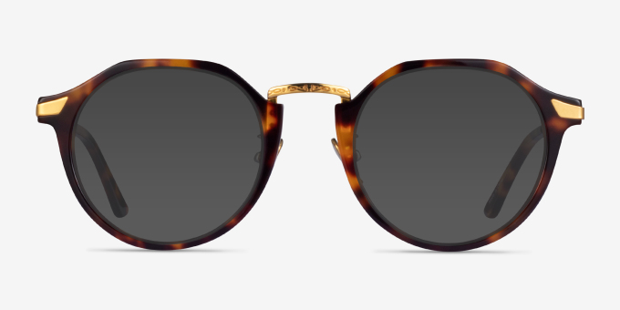 Yates Tortoise Gold AcetateEyeglass Frames from EyeBuyDirect, with Tinted Lenses