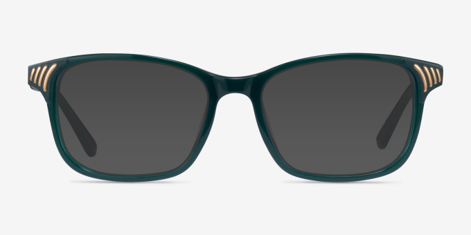 Visio Green AcetateEyeglass Frames from EyeBuyDirect, with Tinted Lenses