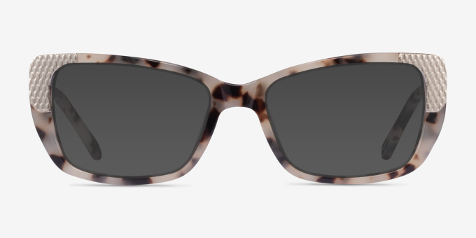 Gilded Ivory Tortoise Silver AcetateEyeglass Frames from EyeBuyDirect, with Tinted Lenses
