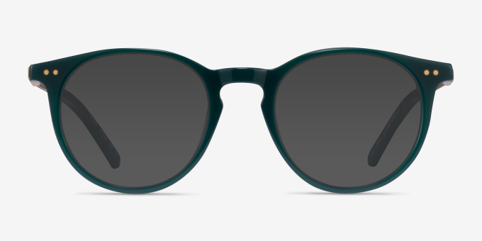 Volta Dark Green AcetateEyeglass Frames from EyeBuyDirect, with Tinted Lenses