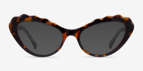 Lingo Écailles Acétate Montures de lunettes de vue d'EyeBuyDirect, with Tinted Lenses