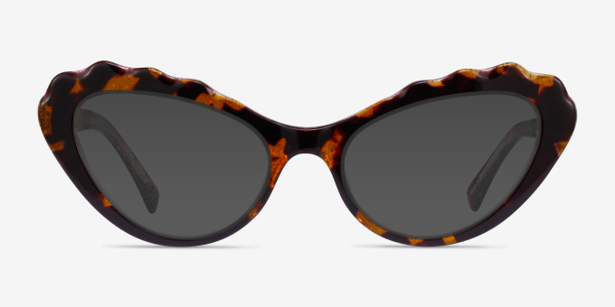 Lingo Tortoise AcetateEyeglass Frames from EyeBuyDirect, with Tinted Lenses