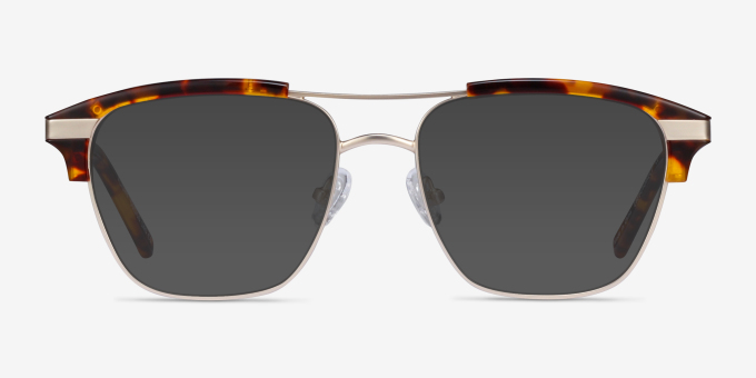 Flight Matte Gold Tortoise AcetateEyeglass Frames from EyeBuyDirect, with Tinted Lenses