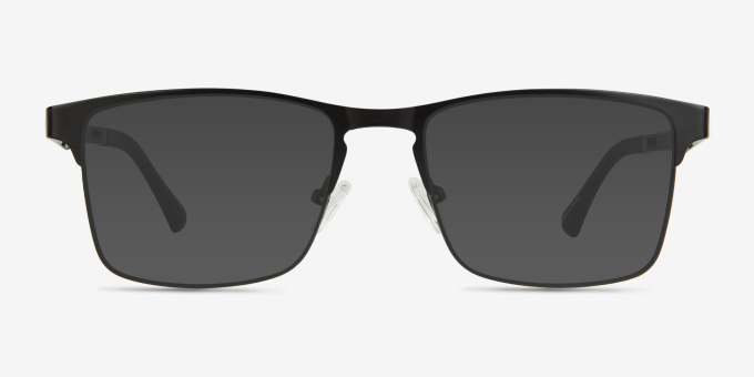 Skill Black MetalEyeglass Frames from EyeBuyDirect, with Tinted Lenses