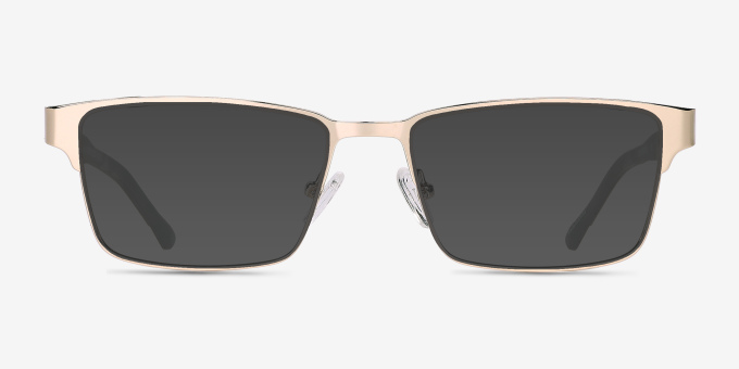 Victory Gold Olive MétalMontures de lunettes de vue d'EyeBuyDirect, Avec des Verres Teintés