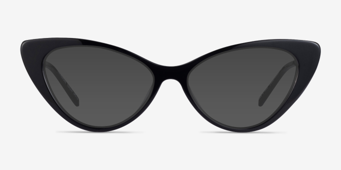 Evermore Black AcetateEyeglass Frames from EyeBuyDirect, with Tinted Lenses