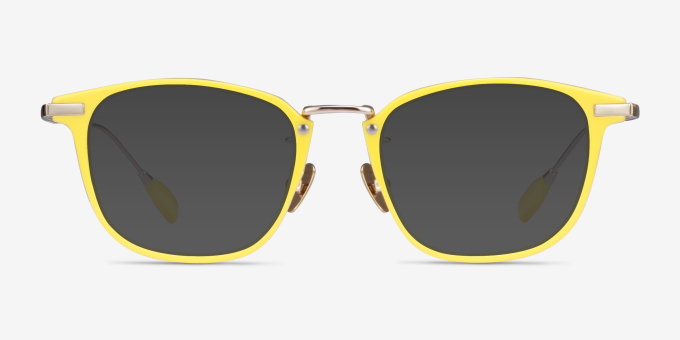 Terra Yellow AcetateEyeglass Frames from EyeBuyDirect, with Tinted Lenses