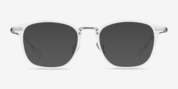Terra White AcetateEyeglass Frames from EyeBuyDirect, with Tinted Lenses