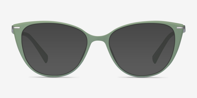 Elm Green MetalEyeglass Frames from EyeBuyDirect, with Tinted Lenses
