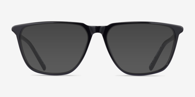Concourse Black Gold AcetateEyeglass Frames from EyeBuyDirect, with Tinted Lenses