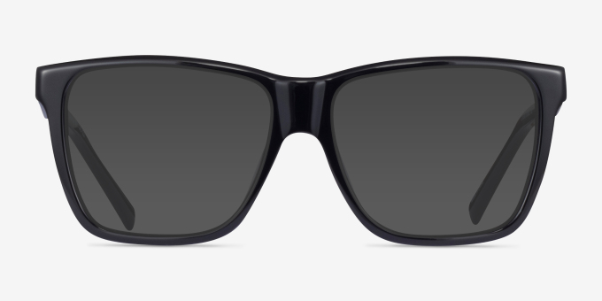 Landmark Black AcetateEyeglass Frames from EyeBuyDirect, with Tinted Lenses