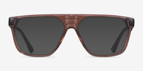 Hub Brown Black Acétate Montures de lunettes de vue d'EyeBuyDirect, with Tinted Lenses