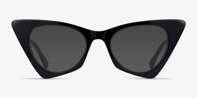 Bengal Black Gold AcetateEyeglass Frames from EyeBuyDirect, with Tinted Lenses