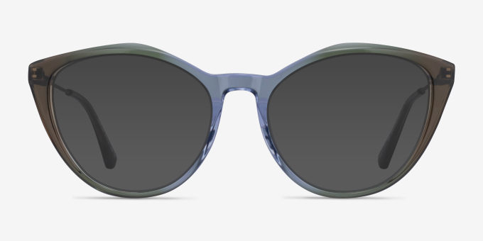 Clarissa Gradient Brown AcetateEyeglass Frames from EyeBuyDirect, with Tinted Lenses