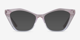 Tiffany Shiny Pink Gradient Acétate Montures de lunettes de vue d'EyeBuyDirect, with Tinted Lenses