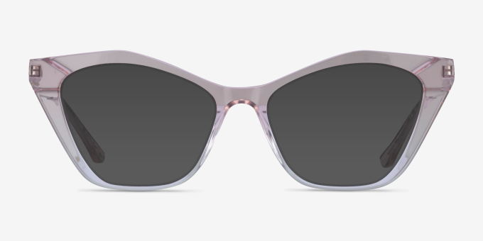 Tiffany Shiny Pink Gradient AcetateEyeglass Frames from EyeBuyDirect, with Tinted Lenses