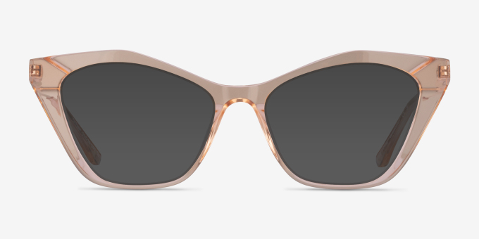 Tiffany Light Orange AcetateEyeglass Frames from EyeBuyDirect, with Tinted Lenses