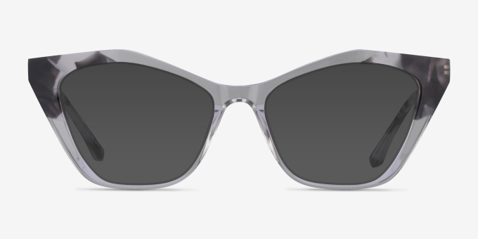 Tiffany Ivory Tortoise Clear AcetateEyeglass Frames from EyeBuyDirect, with Tinted Lenses