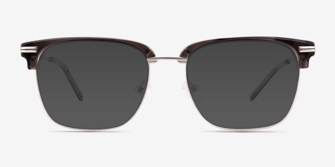 Ezra Gray Tortoise AcetateEyeglass Frames from EyeBuyDirect, with Tinted Lenses