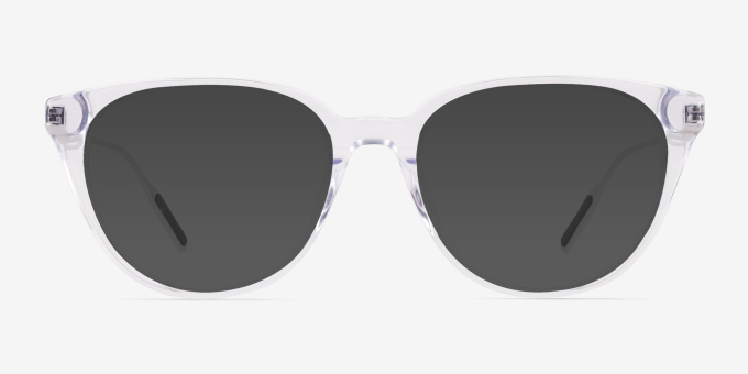 Triumph Clear AcetateEyeglass Frames from EyeBuyDirect, with Tinted Lenses