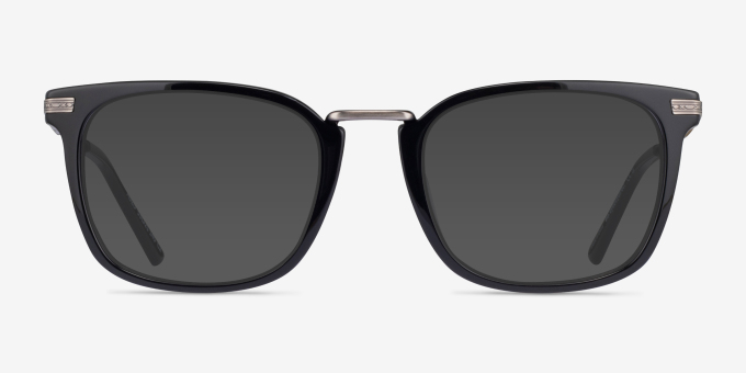 Adzo Black AcetateEyeglass Frames from EyeBuyDirect, with Tinted Lenses