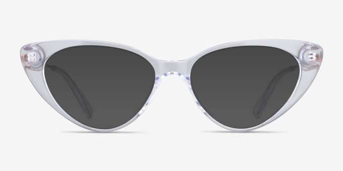 Taran Clear AcetateEyeglass Frames from EyeBuyDirect, with Tinted Lenses