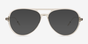 Quin Clear Green Acetate Eyeglass Frames from EyeBuyDirect, with Tinted Lenses