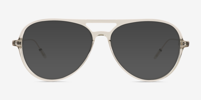 Quin Clear Green AcetateEyeglass Frames from EyeBuyDirect, with Tinted Lenses