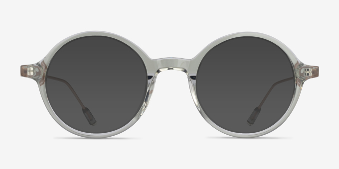 Gregory Clear Green AcetateEyeglass Frames from EyeBuyDirect, with Tinted Lenses