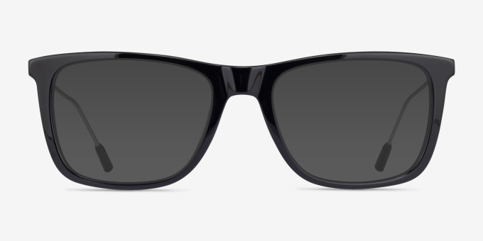 Zach Black AcetateEyeglass Frames from EyeBuyDirect, with Tinted Lenses