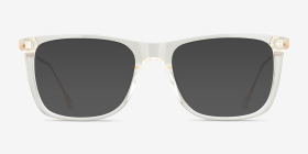 Zach Clear Yellow Acétate Montures de lunettes de vue d'EyeBuyDirect, with Tinted Lenses