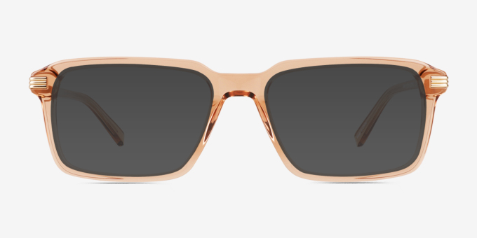 Niall Clear Champagne AcétateMontures de lunettes de vue d'EyeBuyDirect, Avec des Verres Teintés