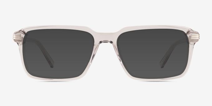 Niall Clear Gray AcetateEyeglass Frames from EyeBuyDirect, with Tinted Lenses