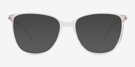 Study Transparent Acétate Montures de lunettes de vue d'EyeBuyDirect, with Tinted Lenses