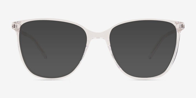 Study Clear AcetateEyeglass Frames from EyeBuyDirect, with Tinted Lenses