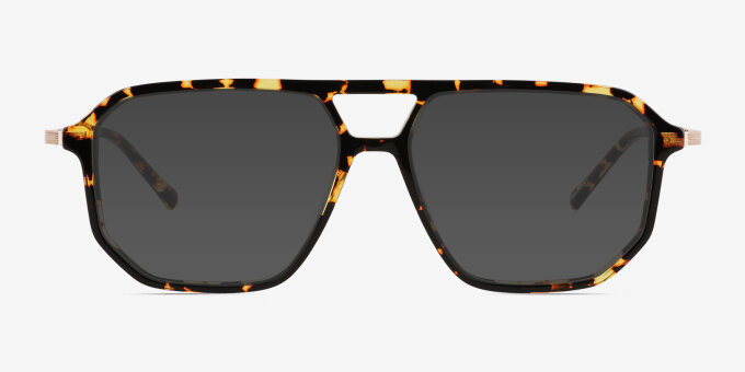 Craft Spotty Tortoise AcetateEyeglass Frames from EyeBuyDirect, with Tinted Lenses