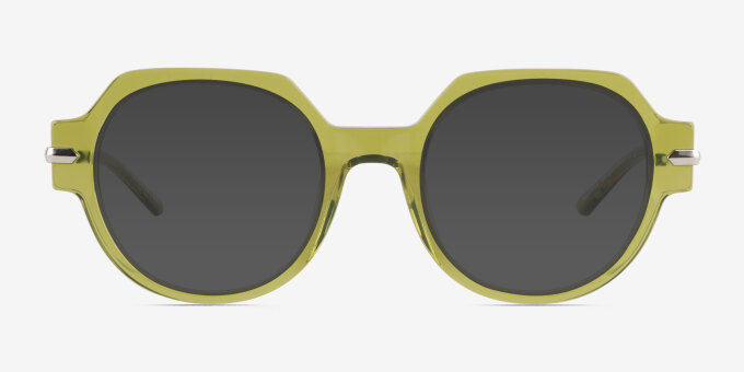 File Clear Green AcetateEyeglass Frames from EyeBuyDirect, with Tinted Lenses
