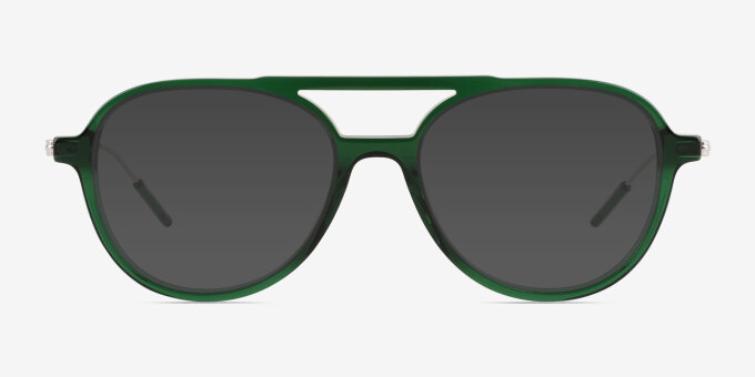 Anvil Clear Green AcetateEyeglass Frames from EyeBuyDirect, with Tinted Lenses