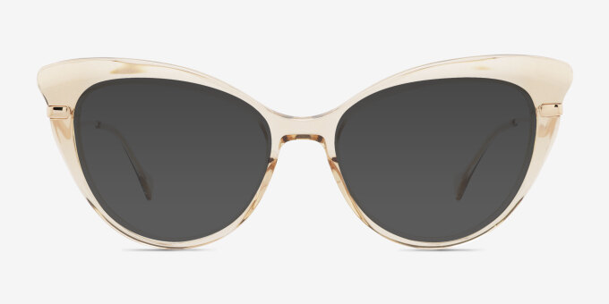 Emperor Brown AcetateEyeglass Frames from EyeBuyDirect, with Tinted Lenses