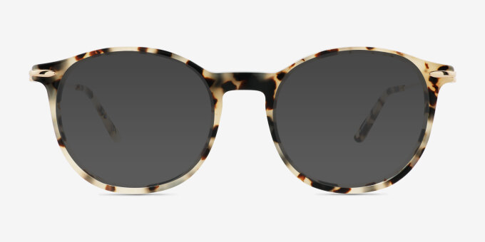 Quill Ivory Tortoise AcetateEyeglass Frames from EyeBuyDirect, with Tinted Lenses