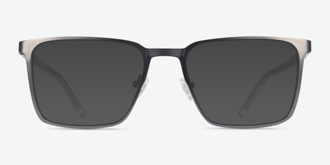 Sharman Gray AcetateEyeglass Frames from EyeBuyDirect, with Tinted Lenses