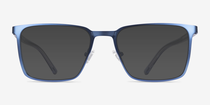 Sharman Bleu marine AcétateMontures de lunettes de vue d'EyeBuyDirect, Avec des Verres Teintés