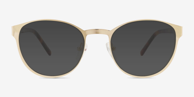 Malen Gold AcetateEyeglass Frames from EyeBuyDirect, with Tinted Lenses