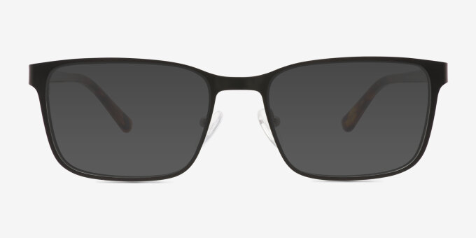 Milton Noir AcétateMontures de lunettes de vue d'EyeBuyDirect, Avec des Verres Teintés